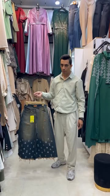 شلوار لویی ویتون (Lv) تک رنگ